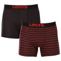 2PACK Мъжки боксерки Levis черено (905011001 786)