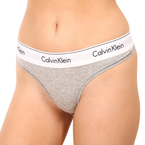 Дамски стрингове Calvin Klein сив (F3786E-020)