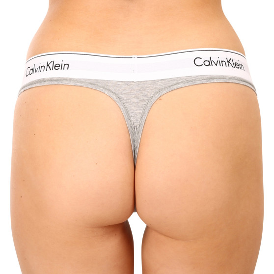 Дамски стрингове Calvin Klein сив (F3786E-020)