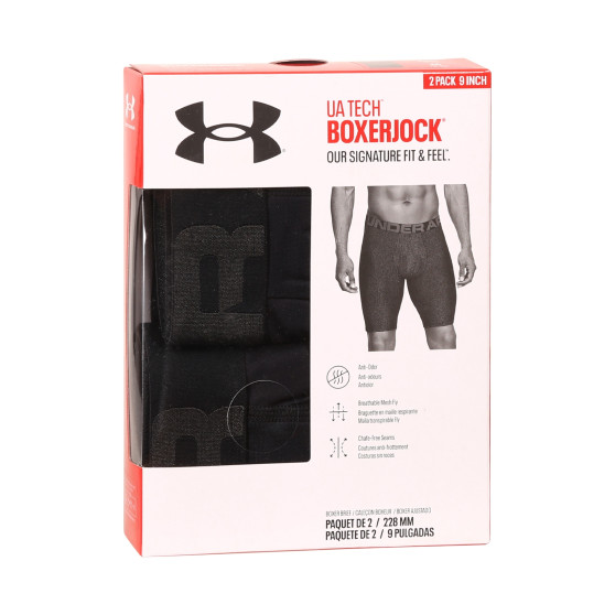 2PACK Мъжки боксерки Under Armour черено (1363622 001)