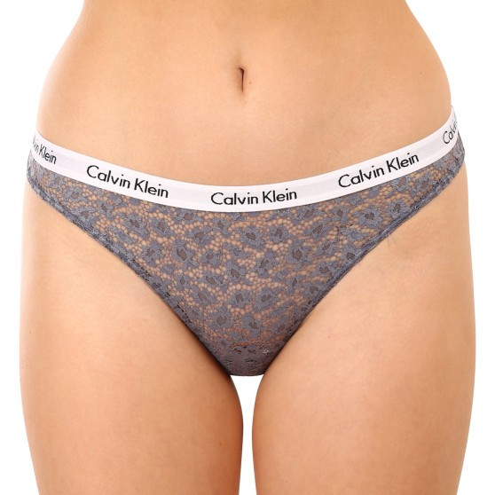 3PACK дамски бикини Calvin Klein извънгабаритен multicolour (QD3975E-BP7)