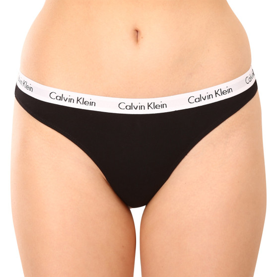 3PACK дамски стрингове Calvin Klein черено (QD3587E-001)