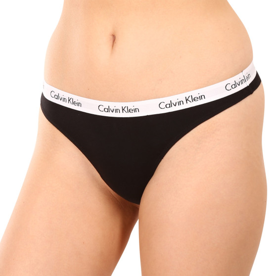 3PACK дамски стрингове Calvin Klein черено (QD3587E-001)