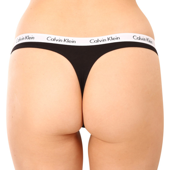 3PACK дамски стрингове Calvin Klein черено (QD3587E-001)