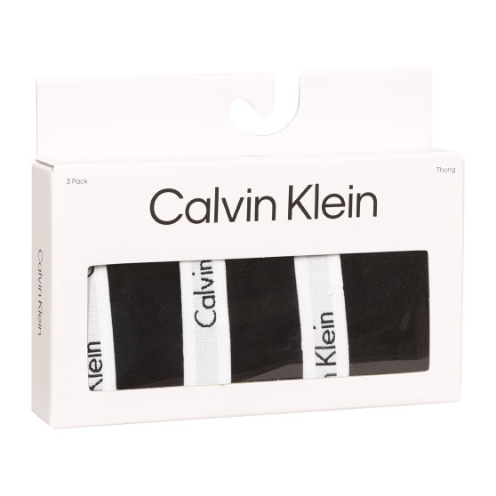 3PACK дамски стрингове Calvin Klein черено (QD3587E-001)