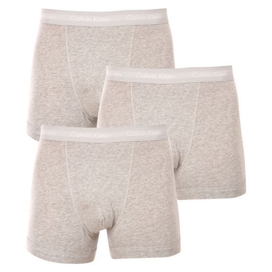 3PACK Мъжки боксерки Calvin Klein сиво (U2662G-080)