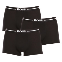 3PACK Мъжки боксерки BOSS черено (50510687 001)