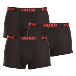 3PACK Мъжки боксерки HUGO черено (50496723 001)