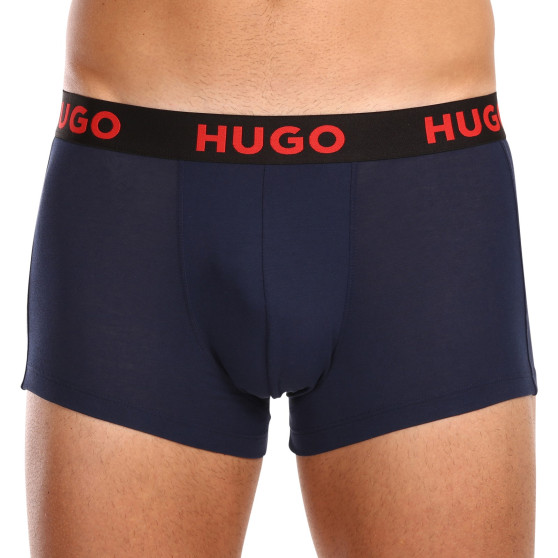 3PACK Мъжки боксерки HUGO многоцветен (50496723 406)