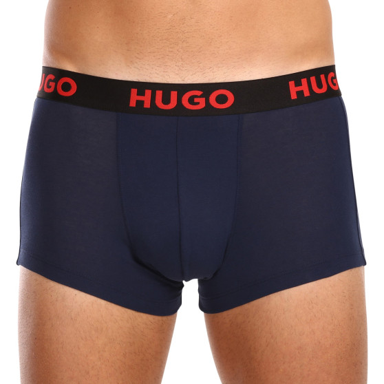 3PACK Мъжки боксерки HUGO многоцветен (50496723 406)