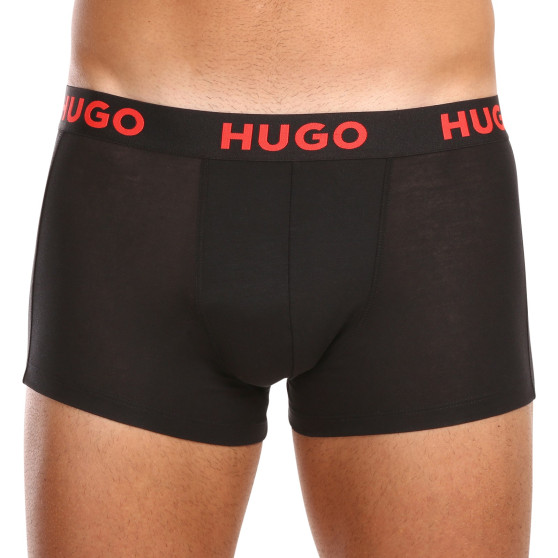 3PACK Мъжки боксерки HUGO многоцветен (50496723 406)