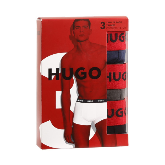 3PACK Мъжки боксерки HUGO многоцветен (50469766 031)