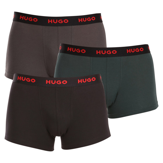 3PACK Мъжки боксерки HUGO многоцветен (50469766 303)