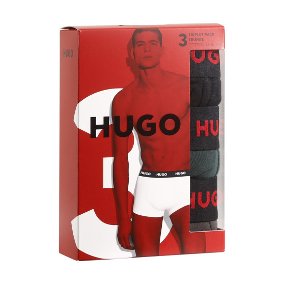 3PACK Мъжки боксерки HUGO многоцветен (50469766 303)