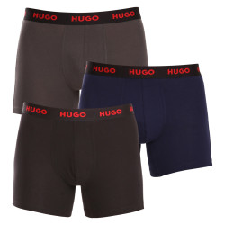 3PACK Мъжки боксерки HUGO многоцветен (50503079 413)