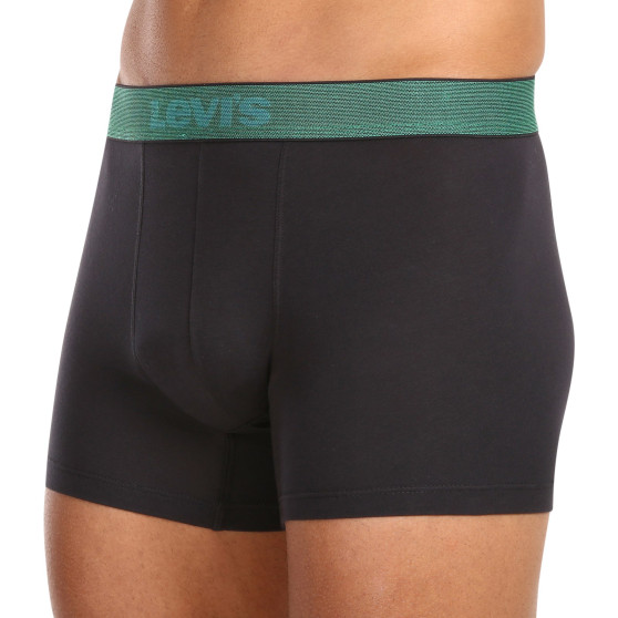 3PACK Мъжки боксерки Levis черено (701224662 001)