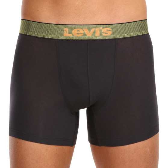 3PACK Мъжки боксерки Levis черено (701224662 001)