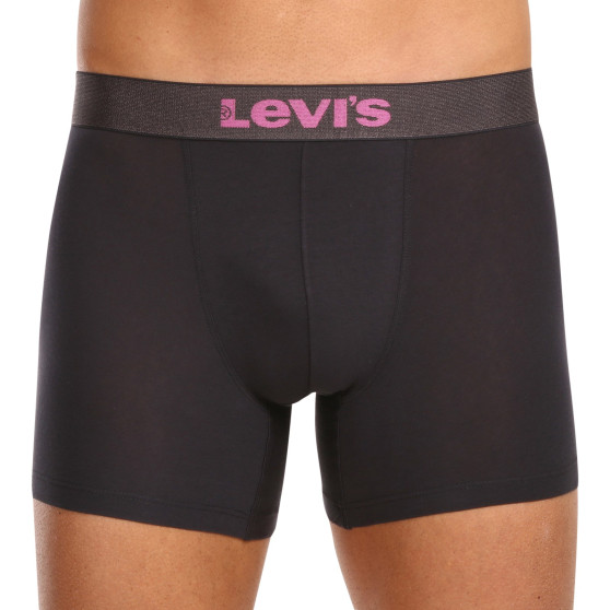 3PACK Мъжки боксерки Levis черено (701224662 001)