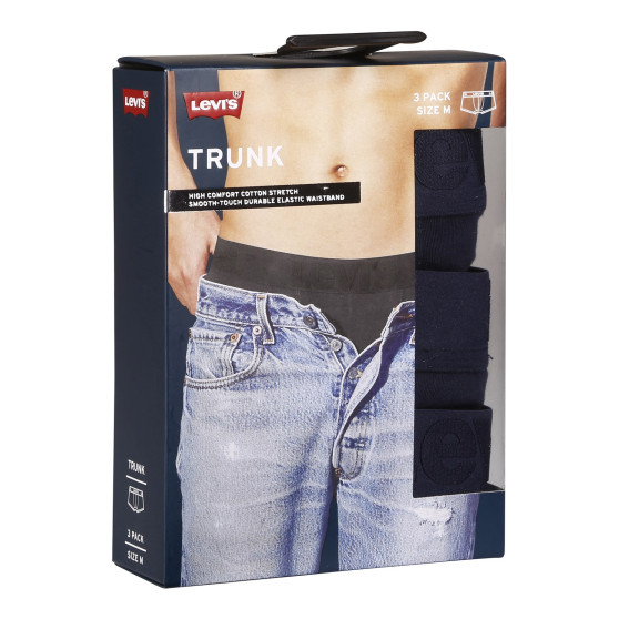 3PACK Мъжки боксерки Levis тъмно синьо (905042001 002)