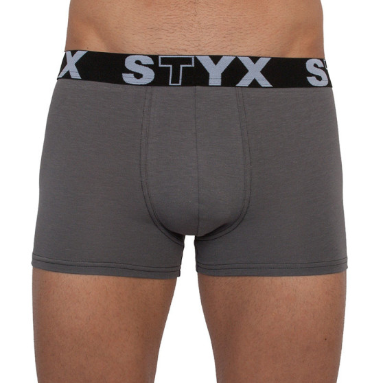 3PACK Мъжки боксерки Styx спортни еластични oversize многоцветни (3R10379)