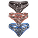 3PACK дамски стрингове Fine woman multicolour (808-A)