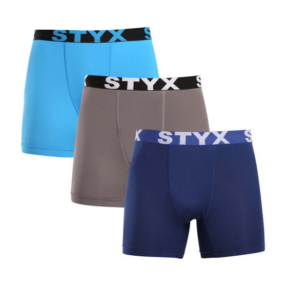 3PACK Мъжки функционални боксерки Styx многоцветен (3W96839)