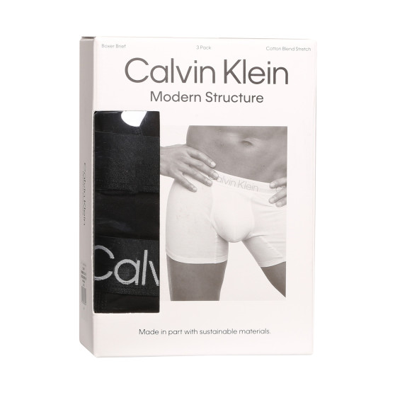 3PACK Мъжки боксерки Calvin Klein черено (NB2971A-7VI)