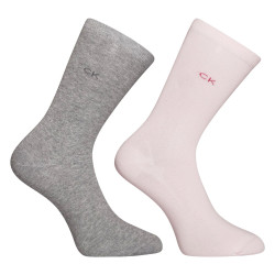 2PACK дамски чорапи Calvin Klein high multicolor (701218769 003)