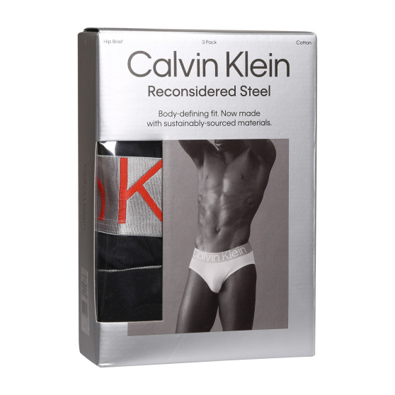 3PACK мъжки слипове Calvin Klein черено (NB3129A-GTB)