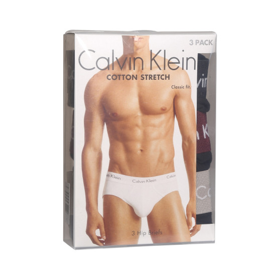 3PACK мъжки слипове Calvin Klein черено (U2661G-H54)