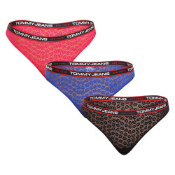 3PACK Дамски стрингове Tommy Hilfiger многоцветен (UW0UW04714 0SC)