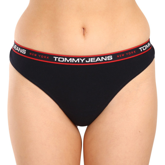 3PACK Дамски стрингове Tommy Hilfiger извънгабаритен multicolor (UW0UW04709 0WE)