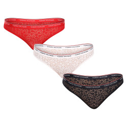 3PACK дамски бикини Tommy Hilfiger извънгабаритен multicolour (UW0UW04897 0X0)