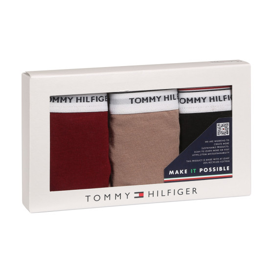 3PACK Дамски стрингове Tommy Hilfiger извънгабаритен multicolor (UW0UW04894 0R3)