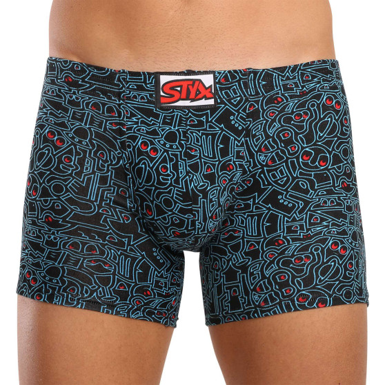 6PACK Мъжки боксерки Styx long изкуство класическа гума multicolour (6F12697124)