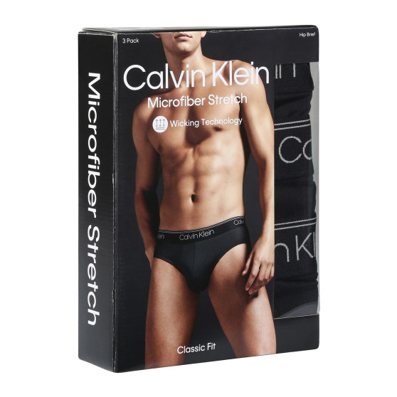 3PACK мъжки слипове Calvin Klein черено (NB2568A-UB1)