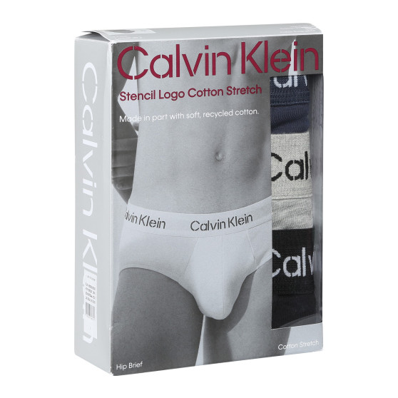 3PACK Мъжки слипове Calvin Klein многоцветен (NB3704A-KDX)