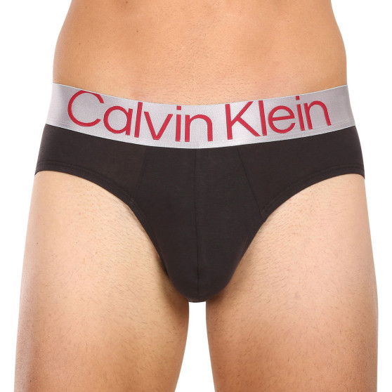 3PACK мъжки слипове Calvin Klein черено (NB3129A-GIW)