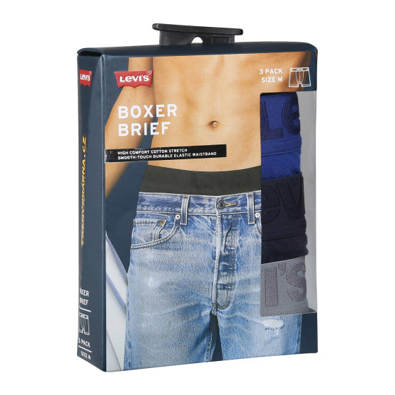 3PACK Мъжки боксерки Levis многоцветен (905045001 022)