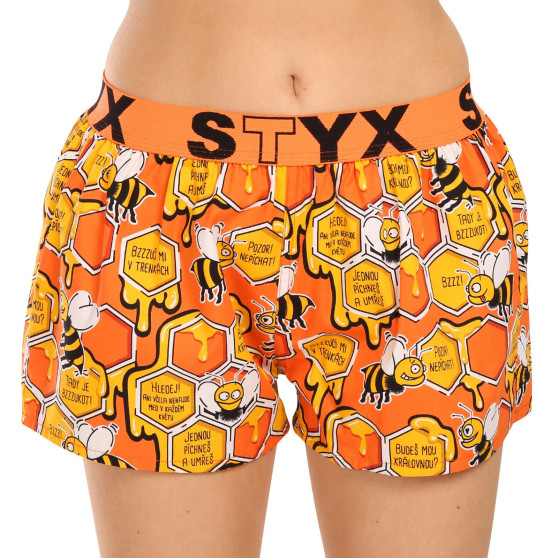 5PACK Дамски боксерки Styx изкуство спорт гума многоцветен (5T1367834)