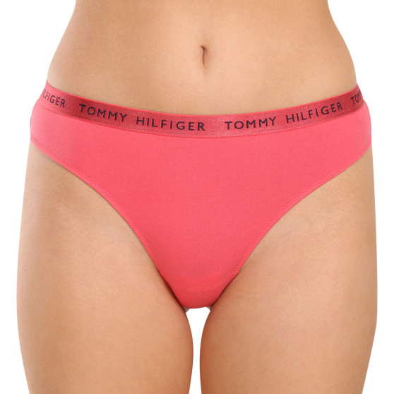 3PACK Дамски стрингове Tommy Hilfiger многоцветен (UW0UW04889 0V5)