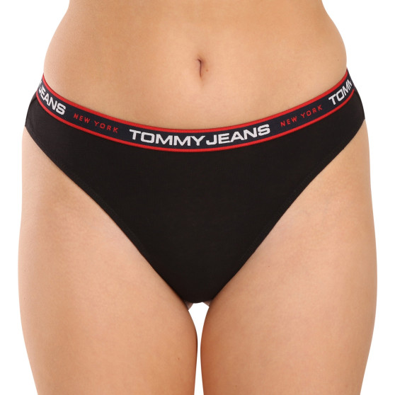 3PACK Дамски стрингове Tommy Hilfiger извънгабаритен multicolor (UW0UW04709 0VA)