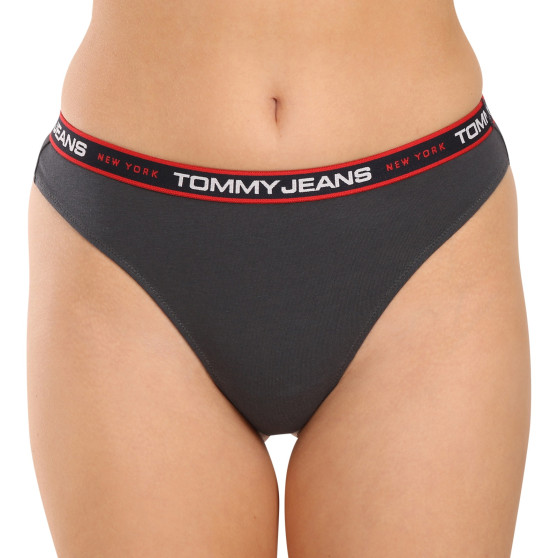 3PACK Дамски стрингове Tommy Hilfiger извънгабаритен multicolor (UW0UW04709 0VA)