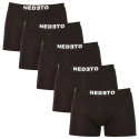 5PACK Мъжки боксерки Nedeto черено (5NB001b)