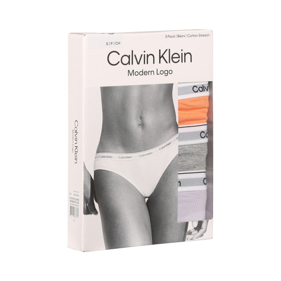 3PACK дамски бикини Calvin Klein multicolour (QD5207E-NPA)