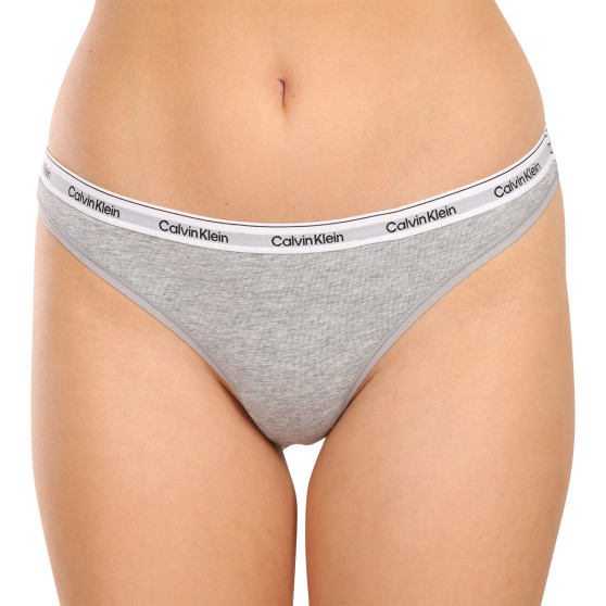 3PACK Дамски стрингове Calvin Klein многоцветен (QD5209E-NPA)