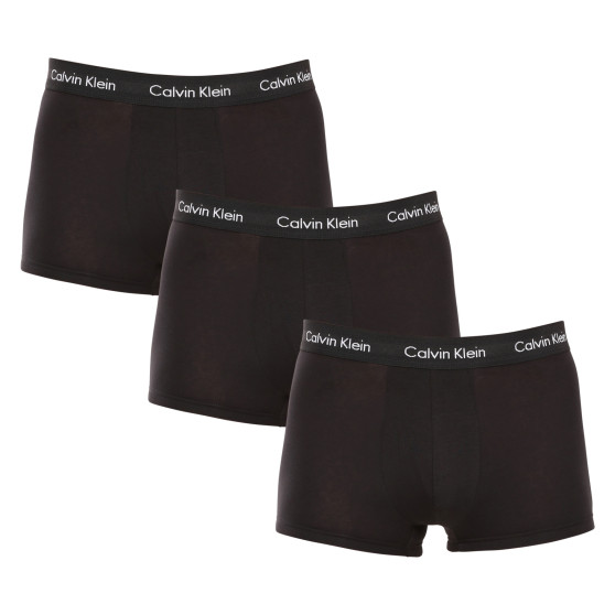 3PACK Мъжки боксерки Calvin Klein черено (U2664G-XWB)