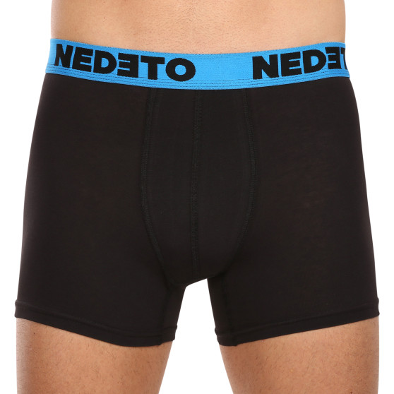 3PACK Мъжки боксерки Nedeto черено (3NB002)