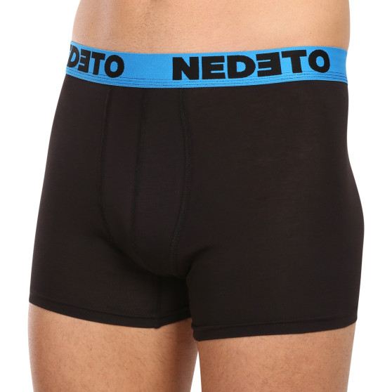 5PACK Мъжки боксерки Nedeto черено (5NB002b)