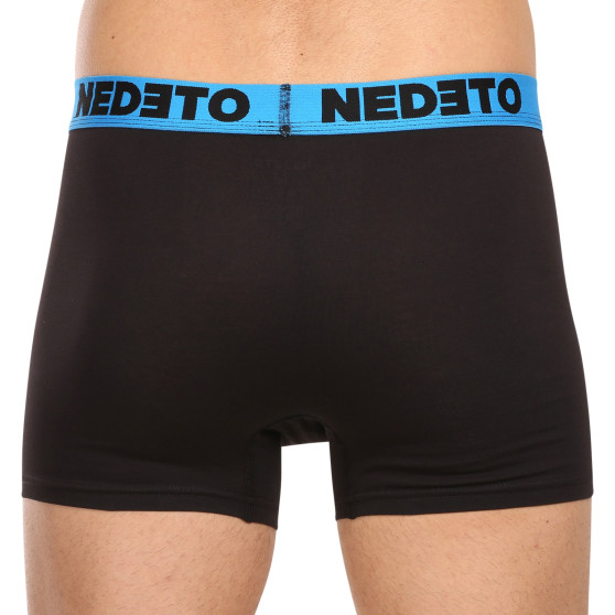 5PACK Мъжки боксерки Nedeto черено (5NB002b)